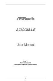 ASRock A780GM-LE User Manual