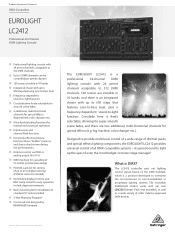Behringer LC2412 Product Information Document