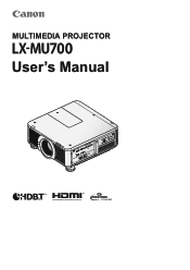 Canon LX-MU700 User Manual
