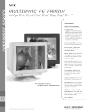 NEC FE992-BK 2002 MultiSync FE Specification Brochure