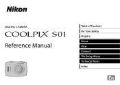 Nikon COOLPIX S01 Reference Manual