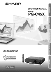 Sharp PG-C45XL PG-C45X Operation Manual