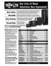 Tripp Lite SRFANROOF SmartRack Racks and Accessories Overview Flyer 95338F