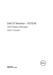 Dell P2721Q Display Manager Users Guide