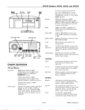 Epson Endeavor Product Information Guide