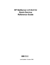 HP LH3000r HP Netserver LH 4 and LH 4r Quick Service Guide
