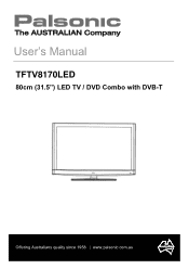 Palsonic TFTV8170LED Owners Manual
