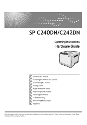 Ricoh Aficio SP C242DN Hardware Guide