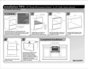 Sharp KB6524PK Installation Tips: 24' in 24' Frameless Cabinet