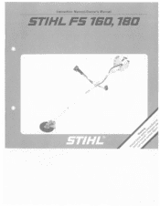 Stihl FS 180 Instruction Manual
