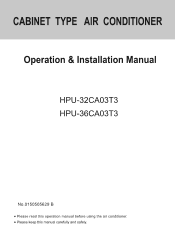 Haier HPU-36CA03T3 Operation Manual