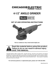 Harbor Freight Tools 65519 User Manual