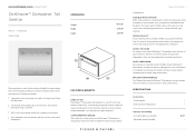 Fisher and Paykel DD24STX6PX1 Quick Reference guide