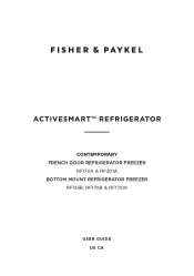 Fisher and Paykel RF201ACJSX1_N User Guide ActiveSmart Refrigerator Freezer