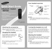 Samsung WEP 300 - Headset - Ear-bud Manual