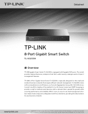 TP-Link TL-SG2008 TL-SG2008 V1 Datasheet