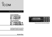 Icom IC-F9511 Instruction Manual