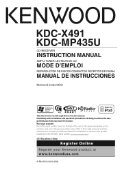 Kenwood KDC-X491 Instruction Manual