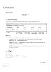 Lantronix E210 Series E210 Environmental Certificate