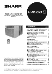 Sharp AF-S155NX AF-S155NX Operation Manual
