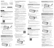 Sony SRS-X33 Startup Guide