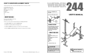 Weider Weembe3822 Instruction Manual