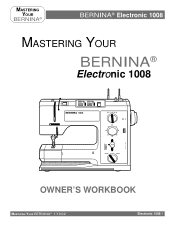 Bernina 1008 Owners Manual