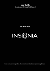 Insignia NS-BIPCD03 User Manual (English)