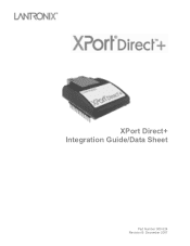 Lantronix XPort Direct XPort Direct+ - Integration Guide / Data Sheet
