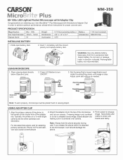 Carson MM-350 User Manual