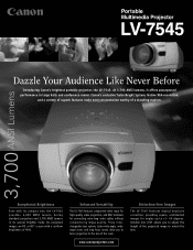 Canon LV-7545 LV-7545 Brochure