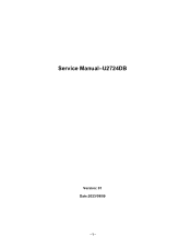 Dell U2724D UltraSharp 27 Monitor – Simplified Service Manual