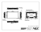 NEC X461UNV-TMX4D X461UNV : mechanical drawing