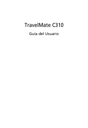 Acer TravelMate C310 TravelMate C310 User's Guide ES