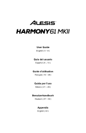 Alesis Harmony 61 MKII User Guide