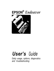 Epson Endeavor Manual