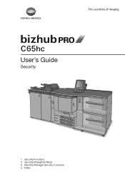Konica Minolta bizhub PRO C65hc bizhub PRO C65hc Security User Guide