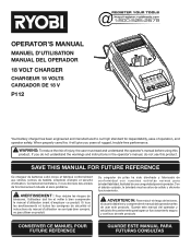 Ryobi P122 Operation Manual