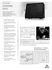Behringer KXD15 Product Information Document