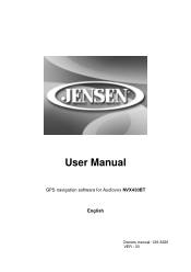 Jensen NVX430BT User Manual