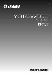Yamaha YST-SW005 Owner's Manual