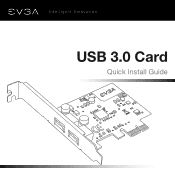 EVGA 100-U3-EU30-TR Quick Installation Guide