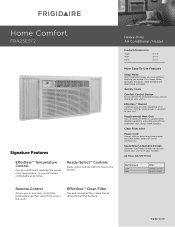 Frigidaire FRA25EST2 Product Specifications Sheet (English)