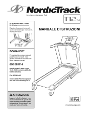 NordicTrack T12 Si Cwl Treadmill Italian Manual