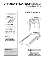 ProForm 325i Treadmill Manual