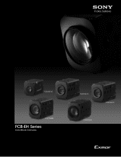 Sony FCBEH6500 Specification Sheet (Spec Sheet for FCBEH Series HD Block Cameras)