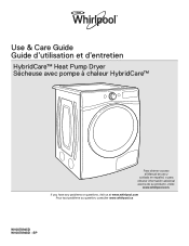 Whirlpool WED99HEDW Use & Care Guide