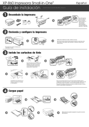 Epson XP-860 Installation Guide (Spanish)
