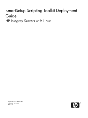 HP Rx2620-2 SmartSetup Scripting Toolkit Deployment Guide: HP Integrity Servers with Linux