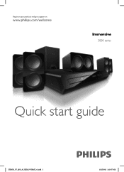 Philips HTS3531 Quick start guide